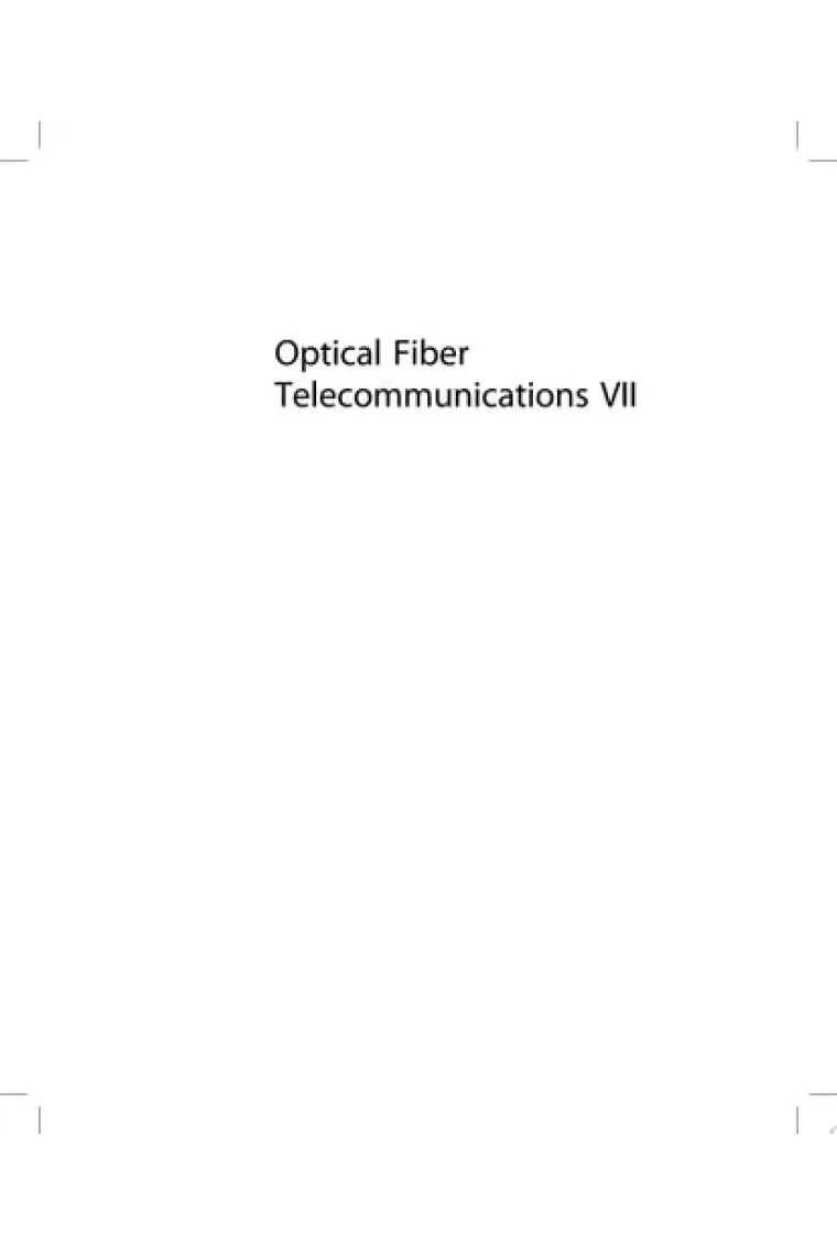 Optical Fiber Telecommunications VII