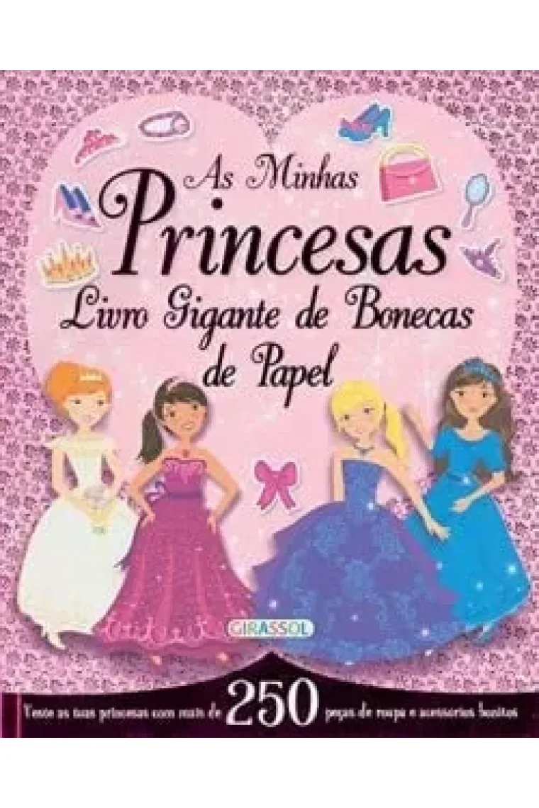 As Minhas Princesas - Livro Gigante de Bonecas de Papel (Portuguese Edition)