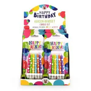 VELA CUMPLEAÑOS ARCOIRIS 13U HAPPY BIRTHDAY
