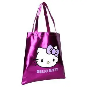 BOLSA DE TELA CON ASAS SHOPPING METALLIC HELLO KIT