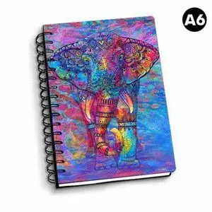 LIBRETA ESPIRAL A6 BOHEMIAN ELEPHANT 3D
